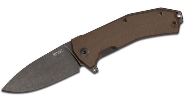 Lionsteel KUR Black - Brown handle Çakı