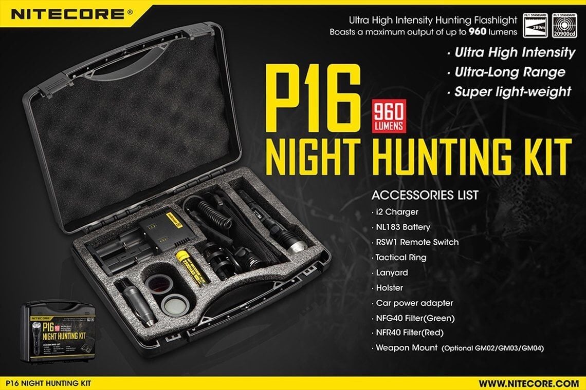 Nitecore P16 960 Lum El Fener Set (sarj Al+ayak)